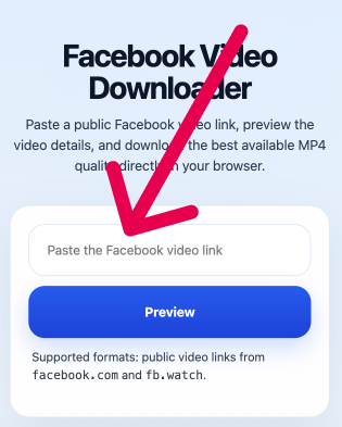 Paste Facebook link